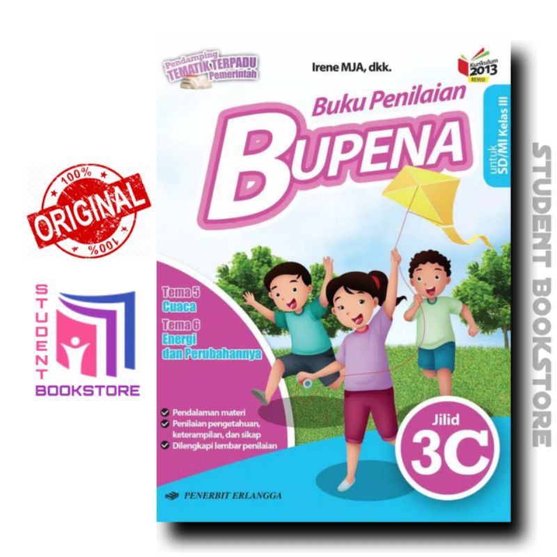 Jual Buku Penilaian Bupena 3A, 3B, 3C, 3D Kelas 3 SD Penerbit Erlangga ...