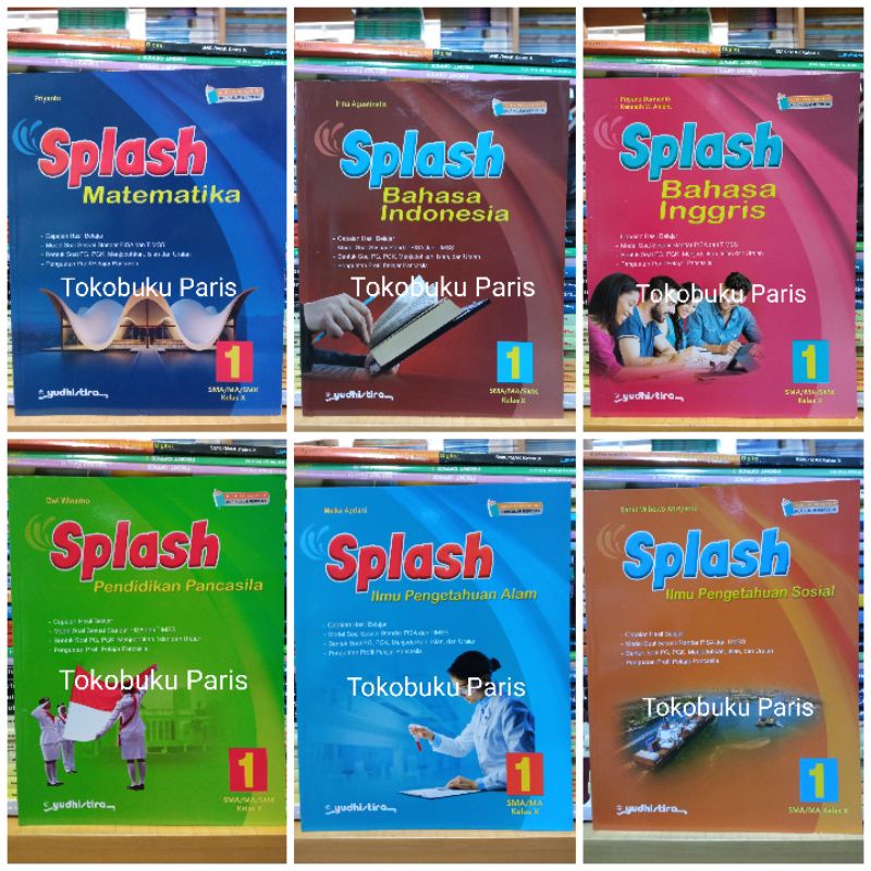 Jual ORI Buku Kerja SPLASH Matematika/Bhs Indonesia/Bhs Inggris/PPKN ...