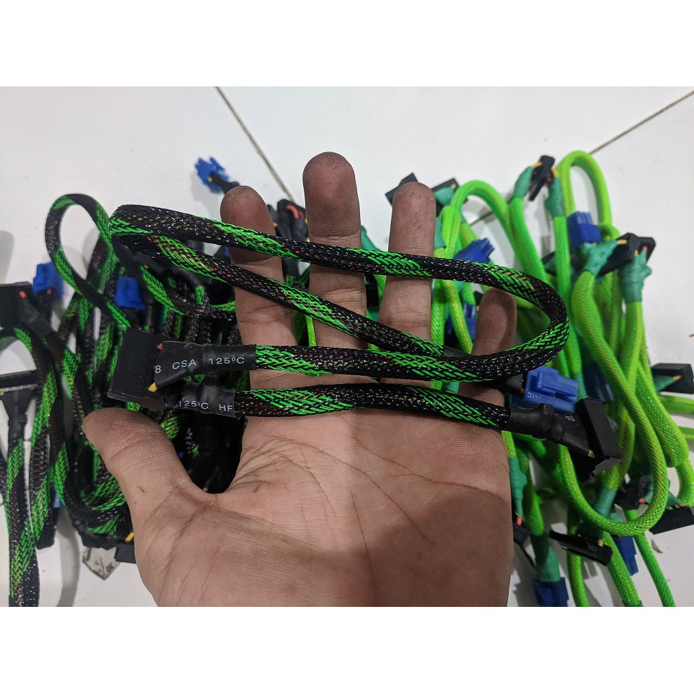 Jual KABEL MODULAR SATA PSU POWER SUPPLY DARI PSU 6 PIN KE SATA SATA