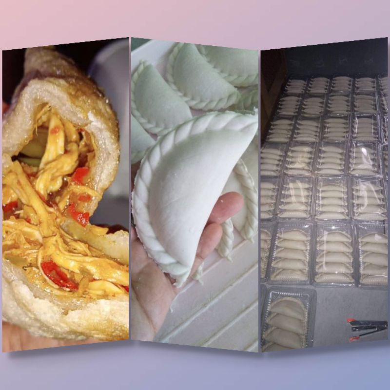 Cireng labu isi ayam pedas dengan bentuk yang menarik