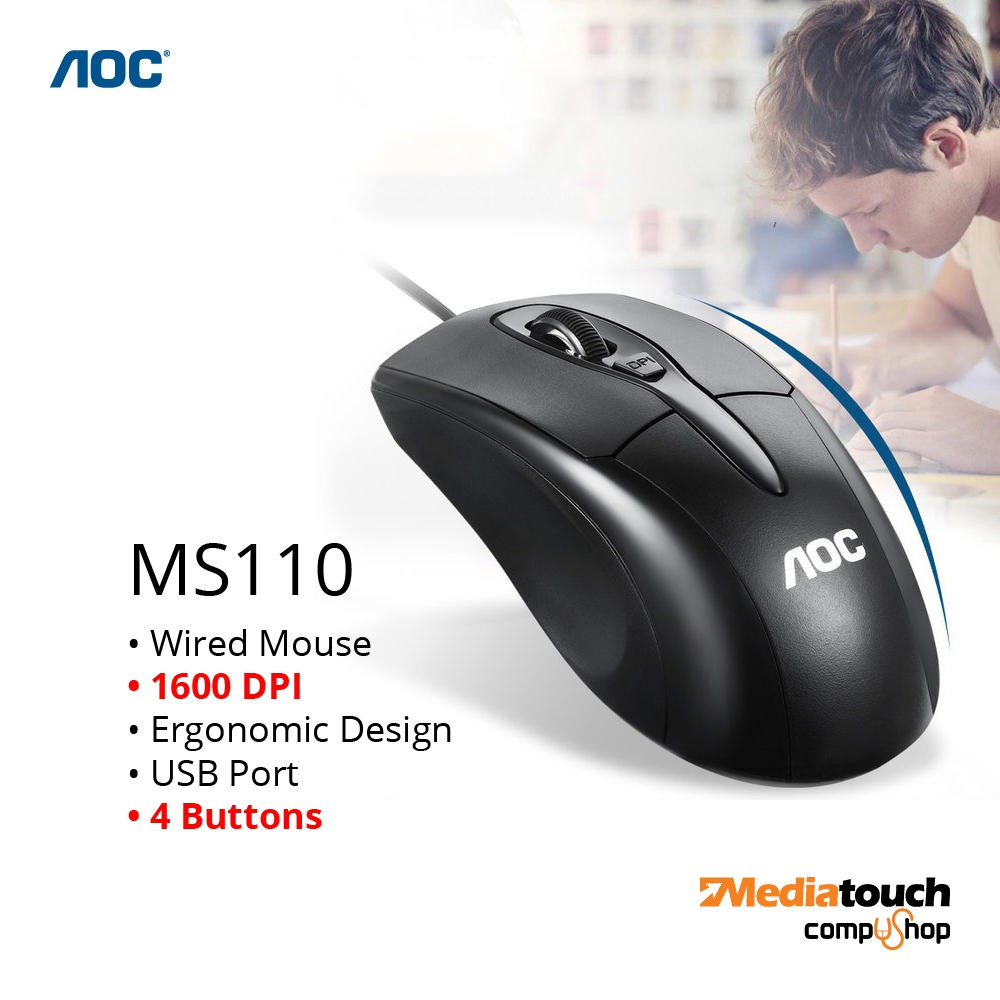 Jual AOC MS110 - Gaming Mouse | Shopee Indonesia