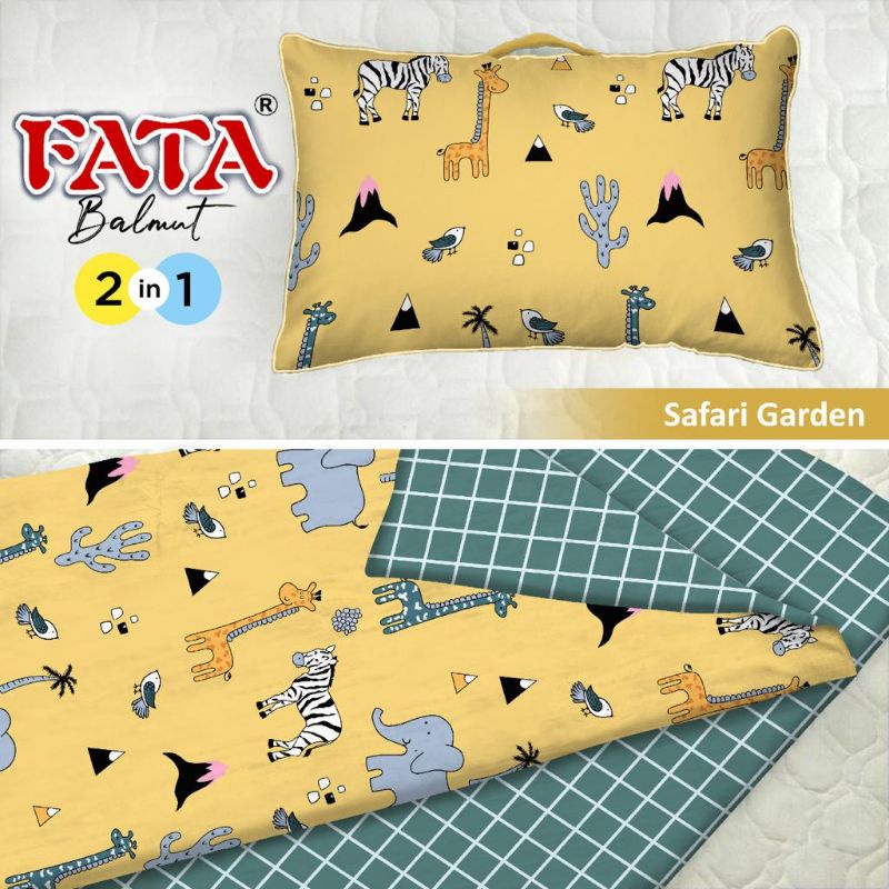 Jual FATA Balmut / Bantal Selimut Ukuran 150x220 Motif Safari Garden ...