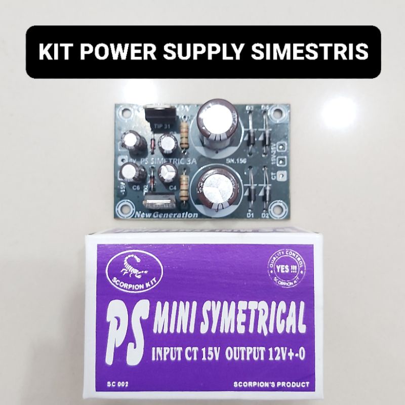 Jual Kit Power Supply Simetris 3 Amper PSU Symetrical Mini | Shopee ...