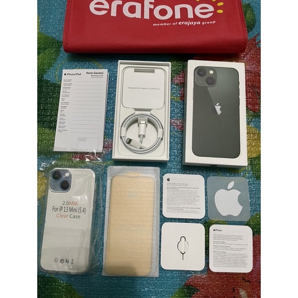 Jual Iphone 13 mini 128gb ibox masih garansi panjang Juli 2023 BH 100%