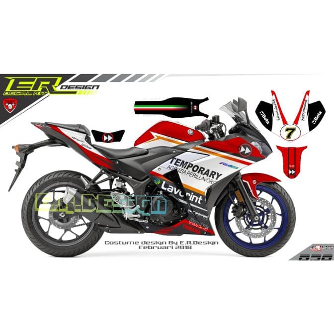 Jual 206 Dekal decal sticker Yamaha R25 FR17 fullbodystiker motor ...