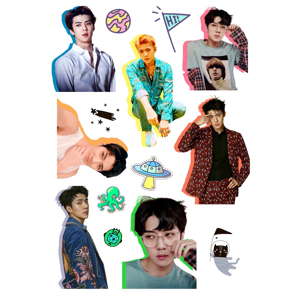 Jual STIKER Exo KPOP TUMBLR AESTHETIC SET / Stiker Pack Aesthetic ...