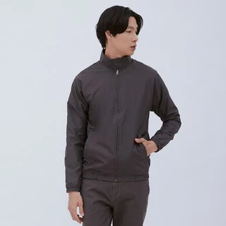 M231 Jaket Pria Taslan Harrington Panjang Abu 2039B