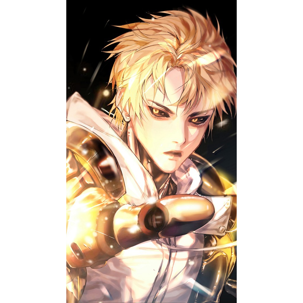 Jual Poster Anime genos one punch man full colour murah meriah