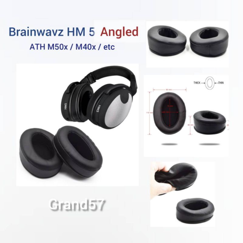 Jual Busa Earpad Brainwavz HM5 HM 5 ATH M50x Sony mdr hyperx angled ...