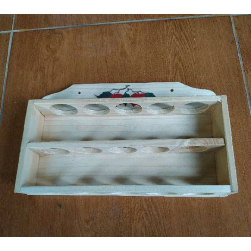 Jual Tempat Telur / Rak Telur susun 3 bahan kayu pinus Tempat Telur ...