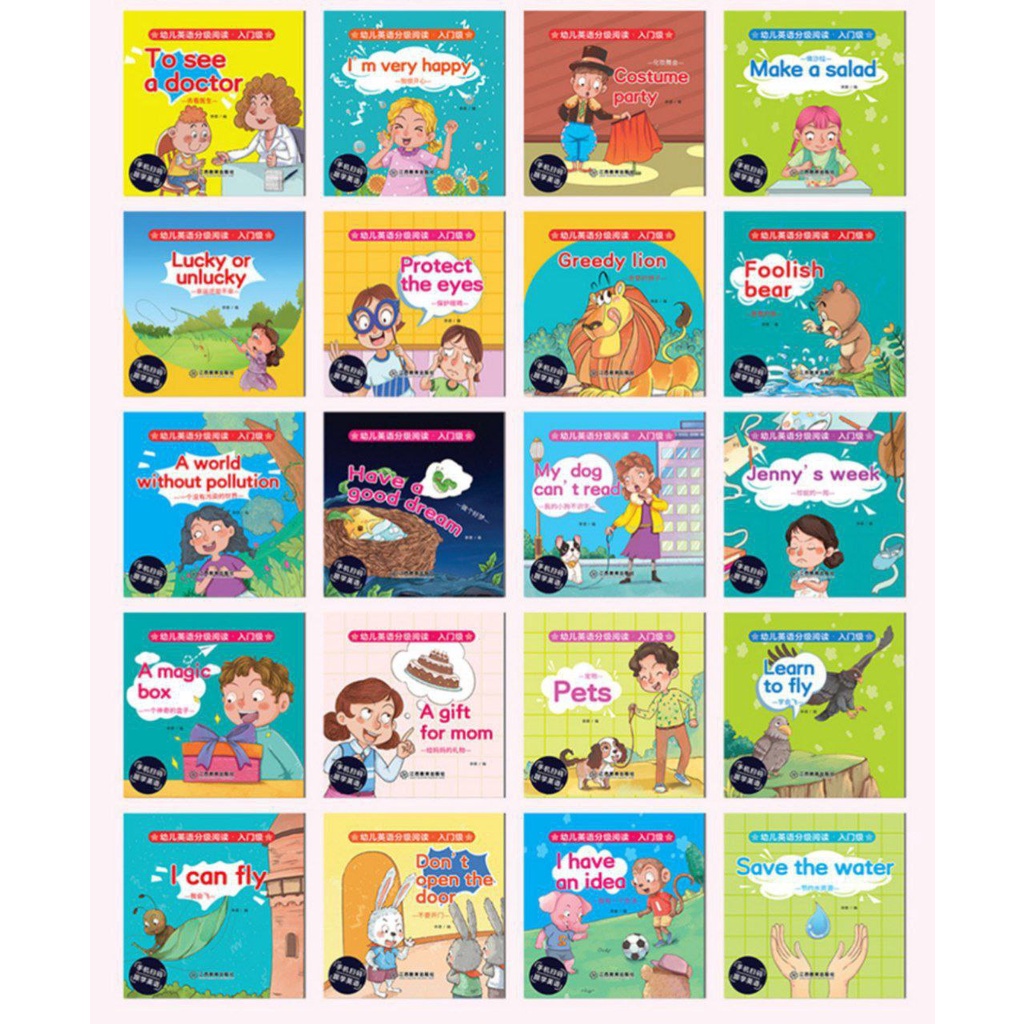 Jual Buku Cerita Anak Story Book Set level 1 & 2 English Story Book for ...
