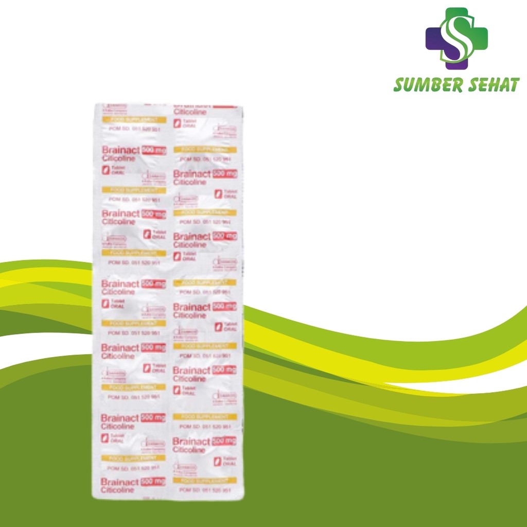 Jual BRAINACT 500 MG STRIP 10 TABLET | Shopee Indonesia