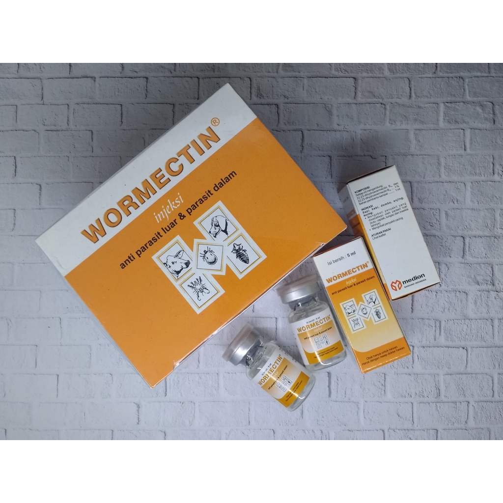 Jual WORMECTIN INJEKSI 5 ml - BOX - Isi 12 botol @ 5 ml - Obat Suntik ...
