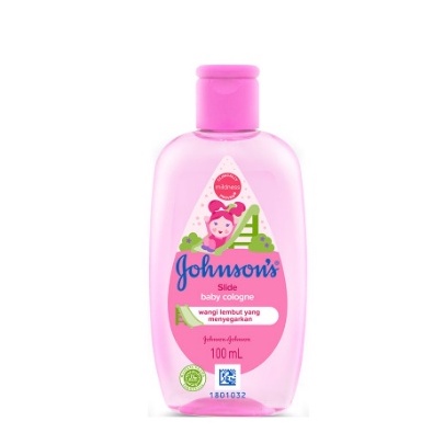JOHNSONS BABY COLOGNE SLIDE PINK 100ML MINYAK WANGI PARFUM BAYI