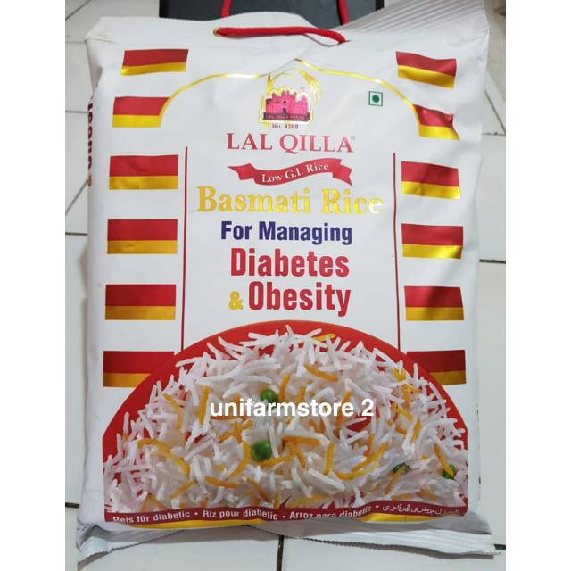 Jual Beras Basmati / Beras India Lal Qilla Diabetic Rice 1KG 5KG (Ori) Shopee Indonesia