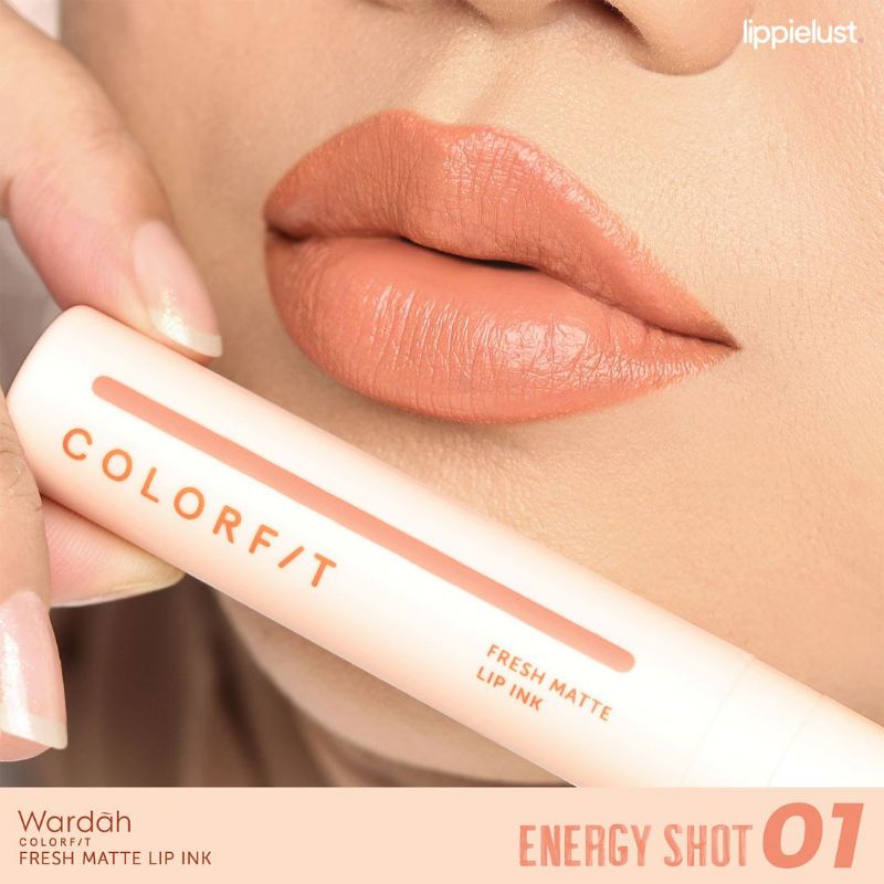 Jual Wardah Colorfit Fresh Matte lip Ink (01 energy shot) | Shopee ...