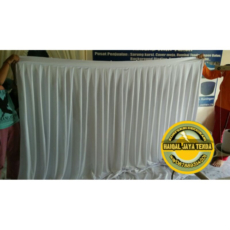 Jual Kain Dekorasi Lamaran Kain Rempel Backdrop Backgroun Dinding Tirai Rempel Ukuran X