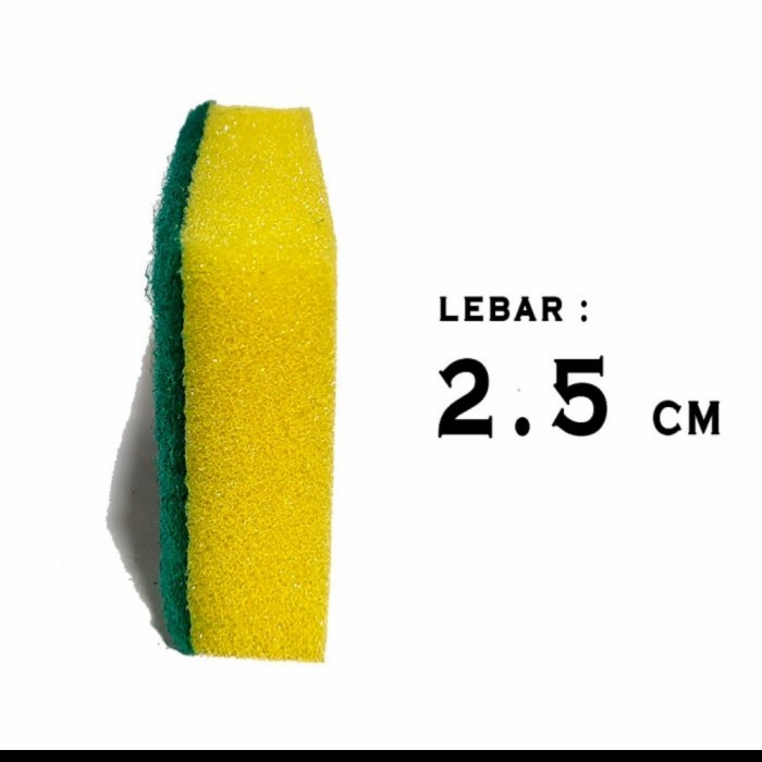 Jual Q5 KUNING HIJAU ( SUSEMI ) GROSIR SPON SABUT BUSA SPONGE CUCI ...