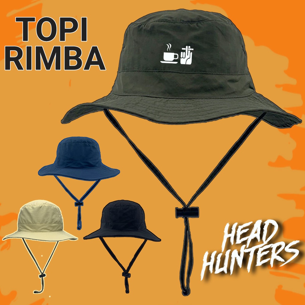 Jual Topi Gunung Rimba Outdoor Hiking Hutan Camping Hat Tali Pria ...