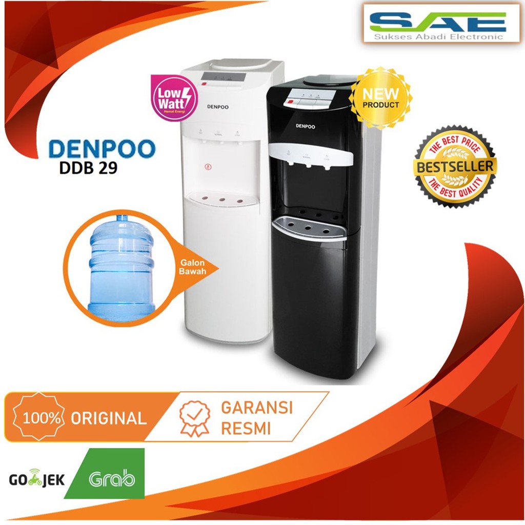 Jual Dispenser Galon Bawah Denpoo Ddb 29 Ddb 29 Ddb29 Normal Hot And Cold Garansi Resmi 0333