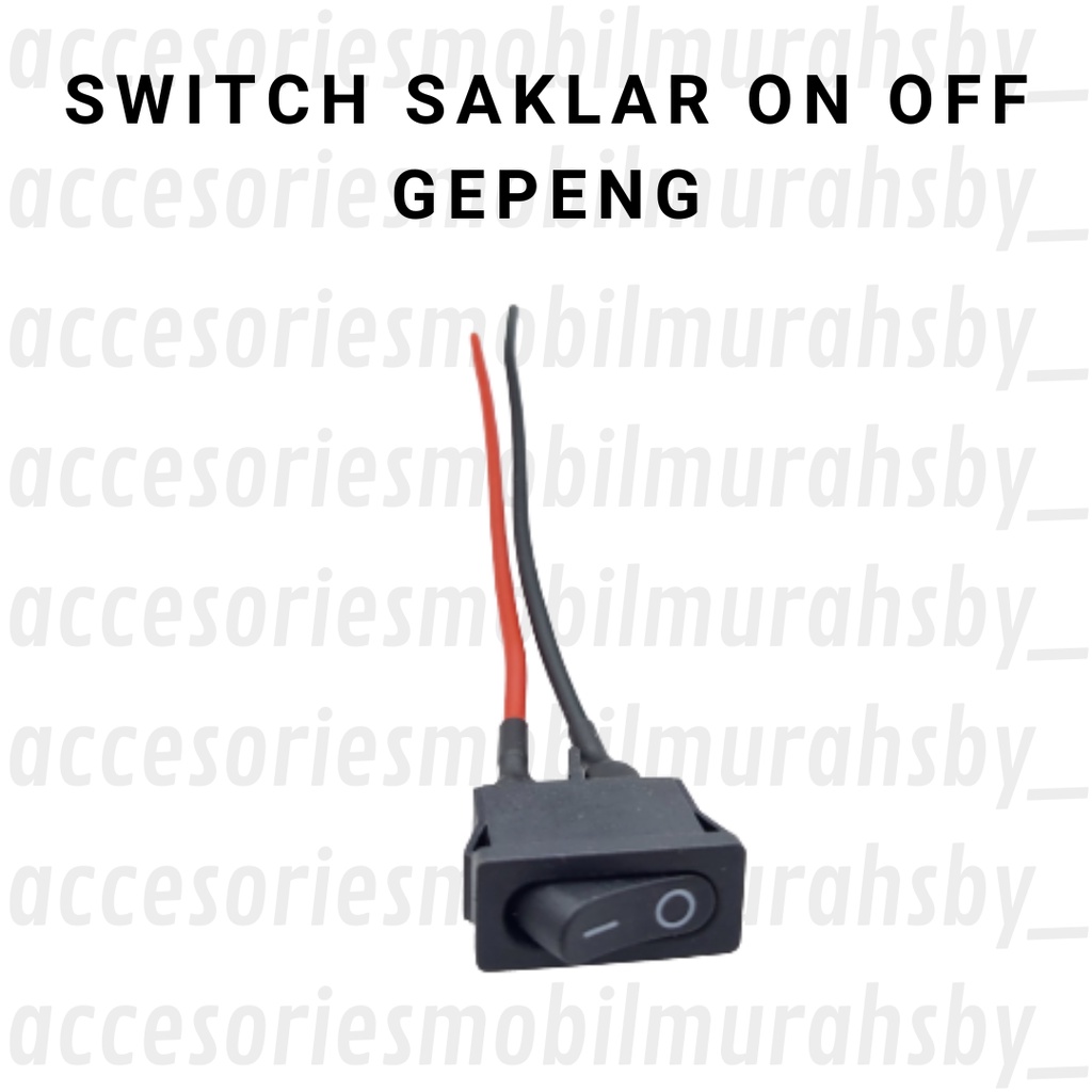 Jual saklar on off gepeng kabel 2 saklar universal saklar lampu motor ...