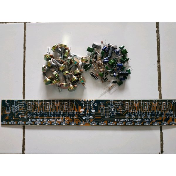 Jual PCB Equalizer 20 Channel Stereo Potensio Putar DIY Kit | Shopee