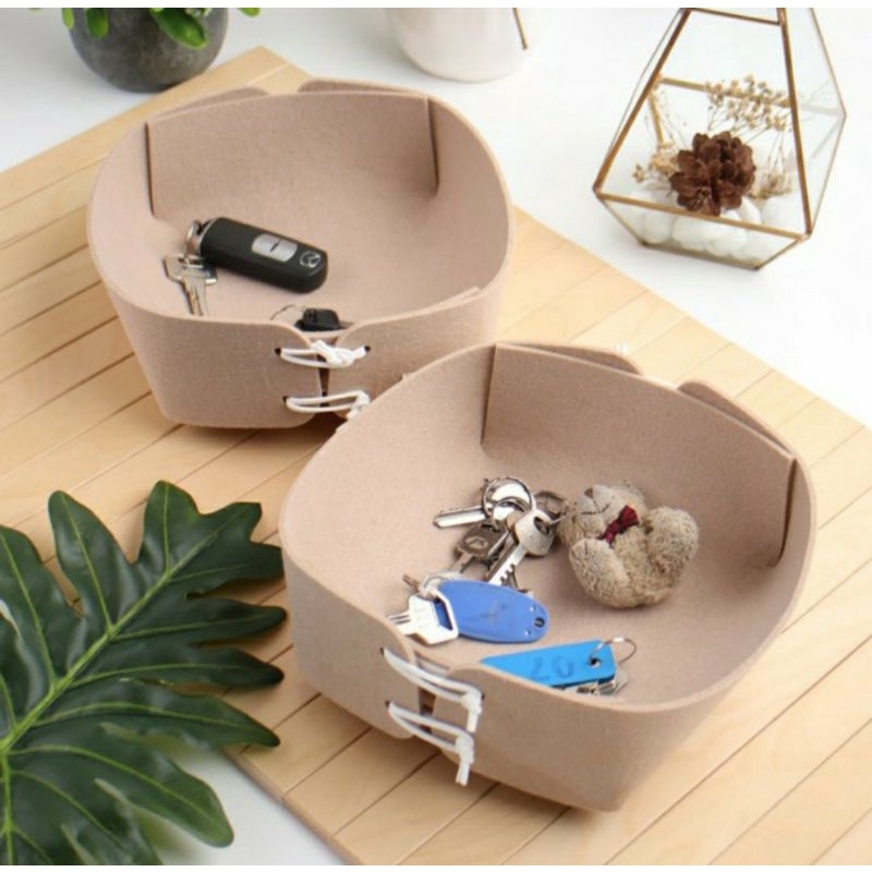 Jual Small Wool Key & Accessories Storage Kotak penyimpanan Multifungsi ...