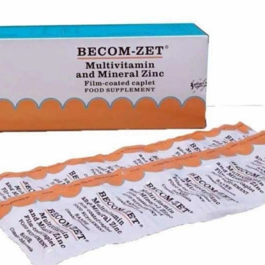 Jual Becom Zet - Vit C 750mg - Multivitamin - Becom-Zet - Becomzet Per ...