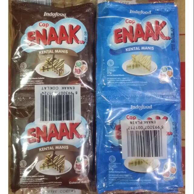 Jual SUSU CAP ENAK KENTAL MANIS COKELAT & PUTIH ISI 6 SACHET 37G