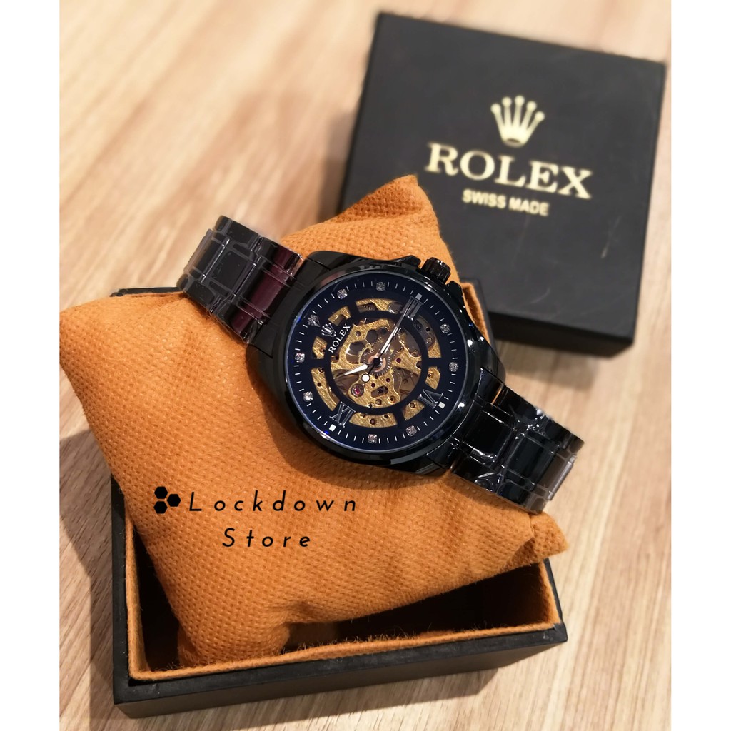 Rolex Automatic Original Exclusive Box Jam Rolex Otomatis Gift Set JAM TANGAN OTOMATIS RANTAI 2023