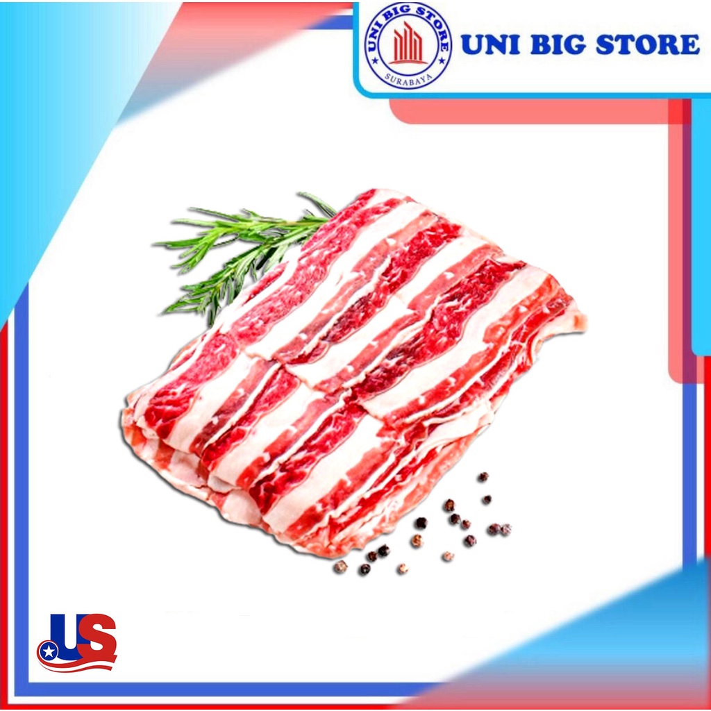 Jual US Shortplate Beef Slice - Daging Sapi BBQ grill Yoshin*ya 250 gr ...