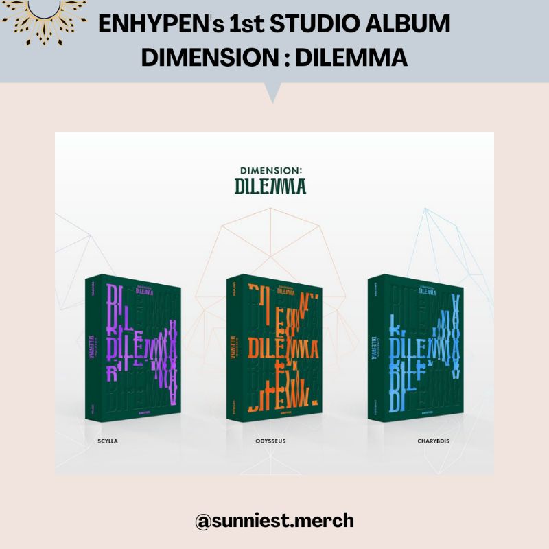 Jual [PO][DP] ENHYPEN 1st STUDIO ALBUM DIMENSION : DILEMMA | Shopee ...