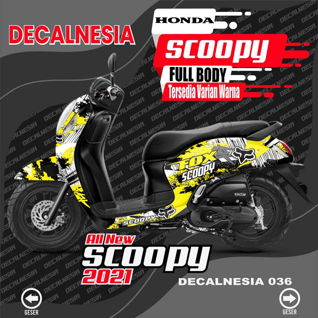Jual Decal Full Body Scoopy New 2021 Roadrace Variasi Stiker Motor ...