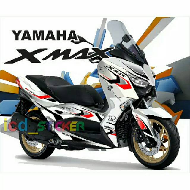 Jual decal sticker variasi xmax white fullbody | Shopee Indonesia