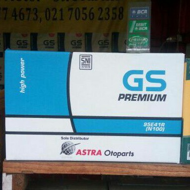 Jual Aki Accu Basah 100 AH GS Astra Premium N100, Taft, Truk, Dyna