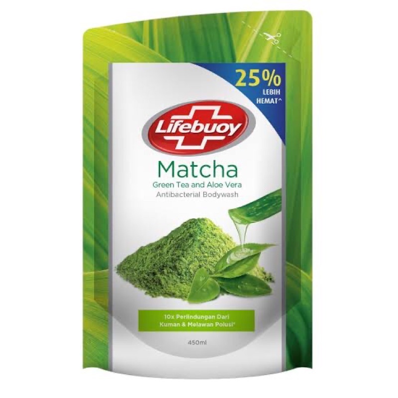 Jual LIFEBUOY BODY WASH MATCHA GREEN TEA AND ALOE VERA 450 ML Shopee