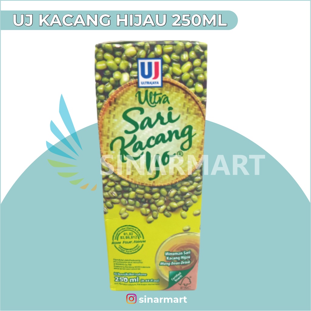 Jual Ultra Sari Kacang Ijo 250 Ml Shopee Indonesia