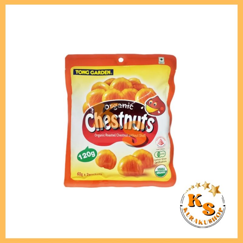 Jual TONG GARDEN ORGANIC ROASTED CHESTNUT CHESNUT WITHOUT SHELL 120
