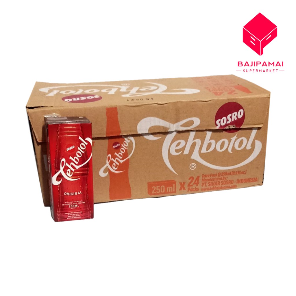 Jual Teh Botol Sosro Kotak Original Ml Karton Shopee Indonesia