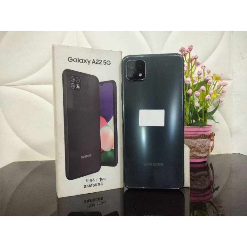 Jual SAMSUNG A22 5G 6/128 SECOND FULLSET | Shopee Indonesia