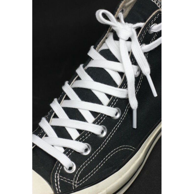 tali sepatu converse 70s white black dan cream ikat belakang panjang 120cm 140cm 150cm dan 170cm