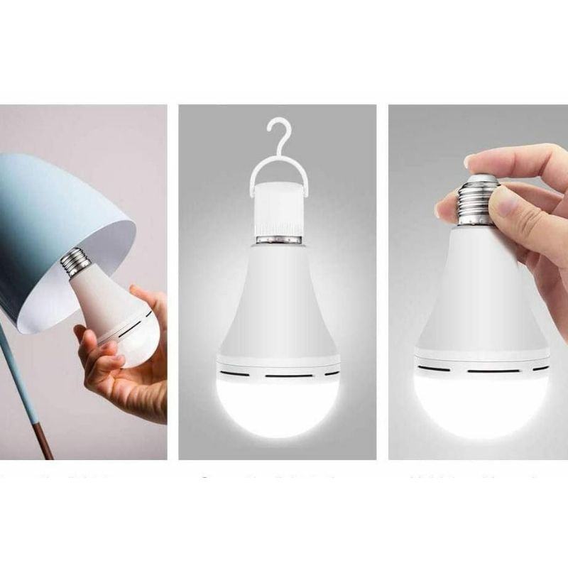 Jual Lampu Emergency LED 9W 12w 15w 20wBohlam Sentuh Nyala Light Lampu Darurat Light Lamp Tahan