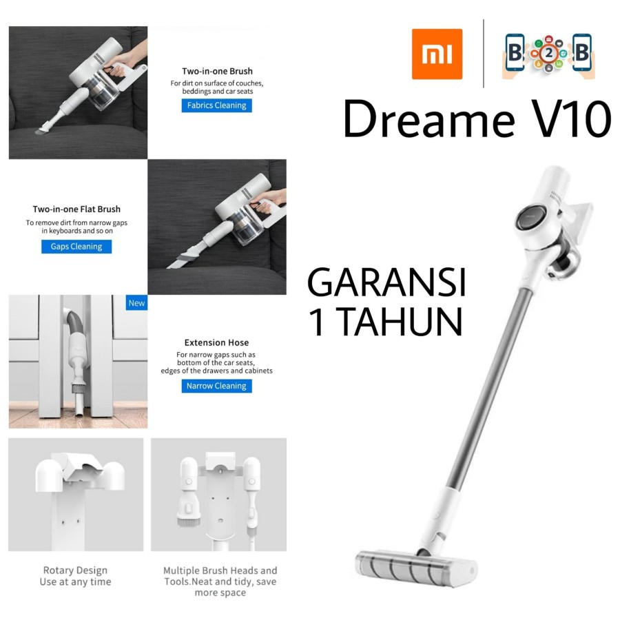 Jual XIAOMI DREAME V10 Vacuum Cleaner Handheld Cordless Shopee