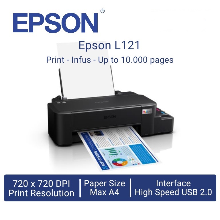 Jual Printer Epson L121 Original Pengganti L120 Ink Tank A4 Inktank L121 Shopee Indonesia 7323