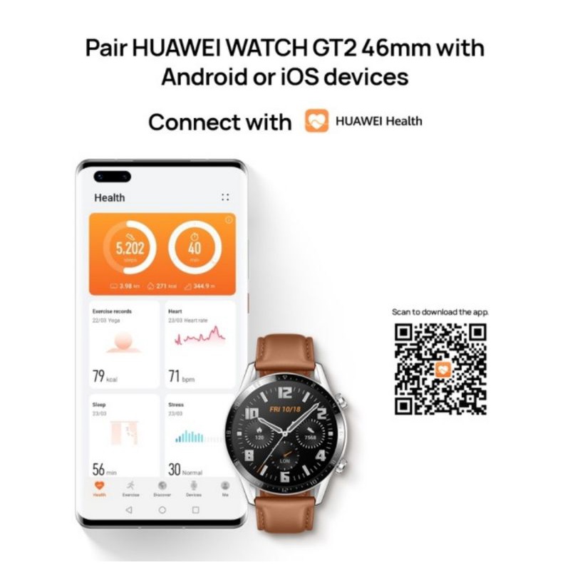 Jual HUAWEI WATCH GT 2 46mm Smartwatch | Shopee Indonesia