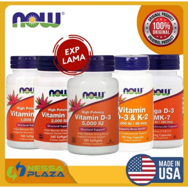 Jual Now Food Foods Mega D3 D-3 1000 2000 5000 10000 50000 IU K2 K-2 ...