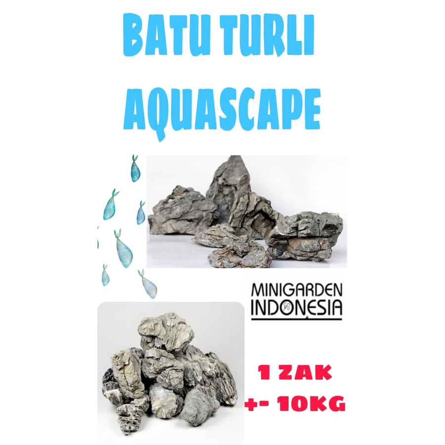 Jual BATU TURLI ZAK KARUNG 10KG batu aquascape turly stone batu hias ...