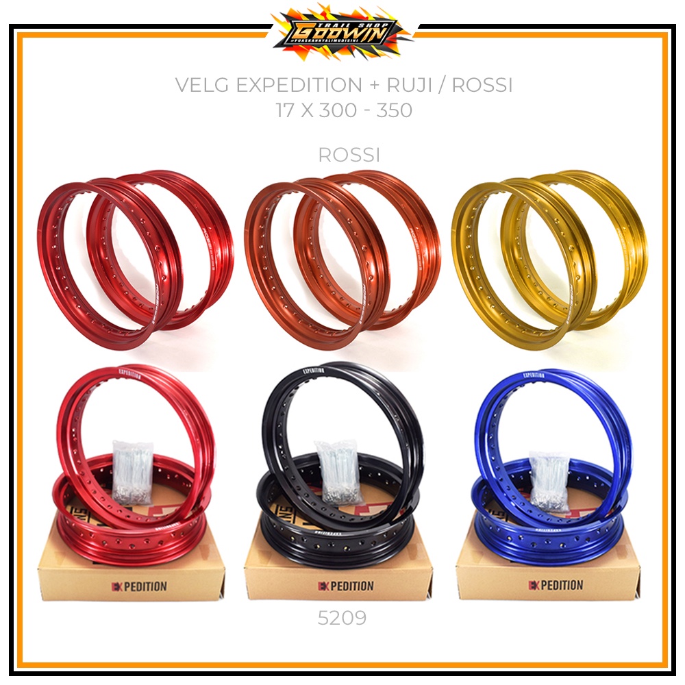 Jual Velg Supermoto SET Depan Belakang SUMO CHAMP CARBON VROSSY/ SPRINT ...
