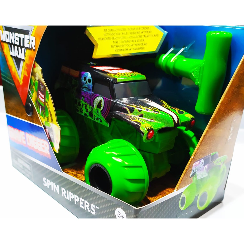 Jual Monster Jam Spin Ripper Grave Digger | Shopee Indonesia