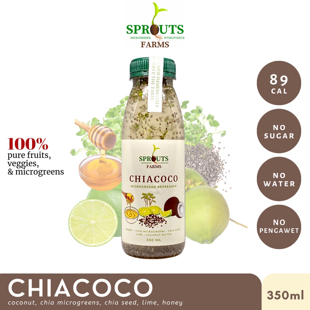 Jual Sprouts Farms Juice CHIACOCO 350ml (ColdPressed MICROGREENS Jus